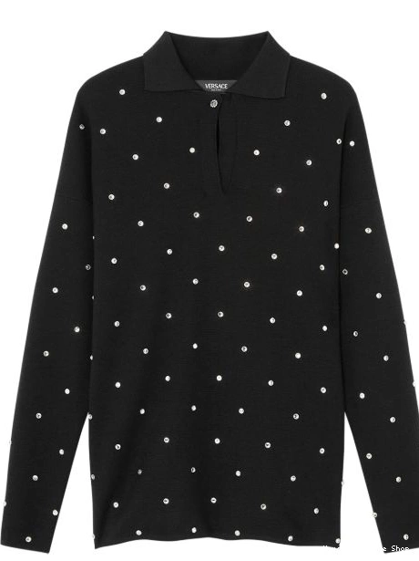 Versace Women stud-embellished polo shirt 0714